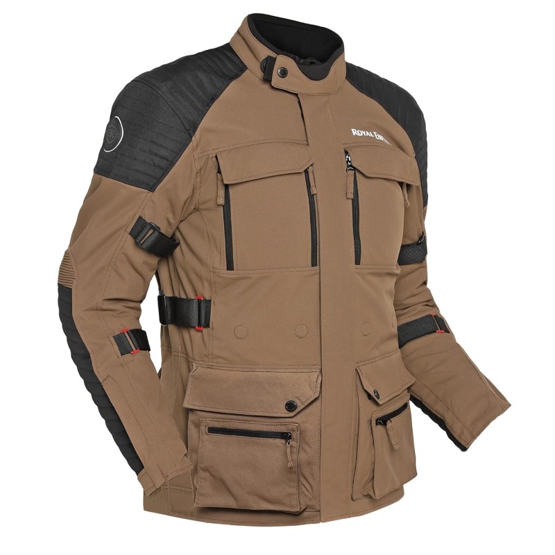 Яке riding Royal Enfield Brown