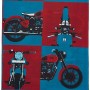 Шал Royal Enfield Red and blue